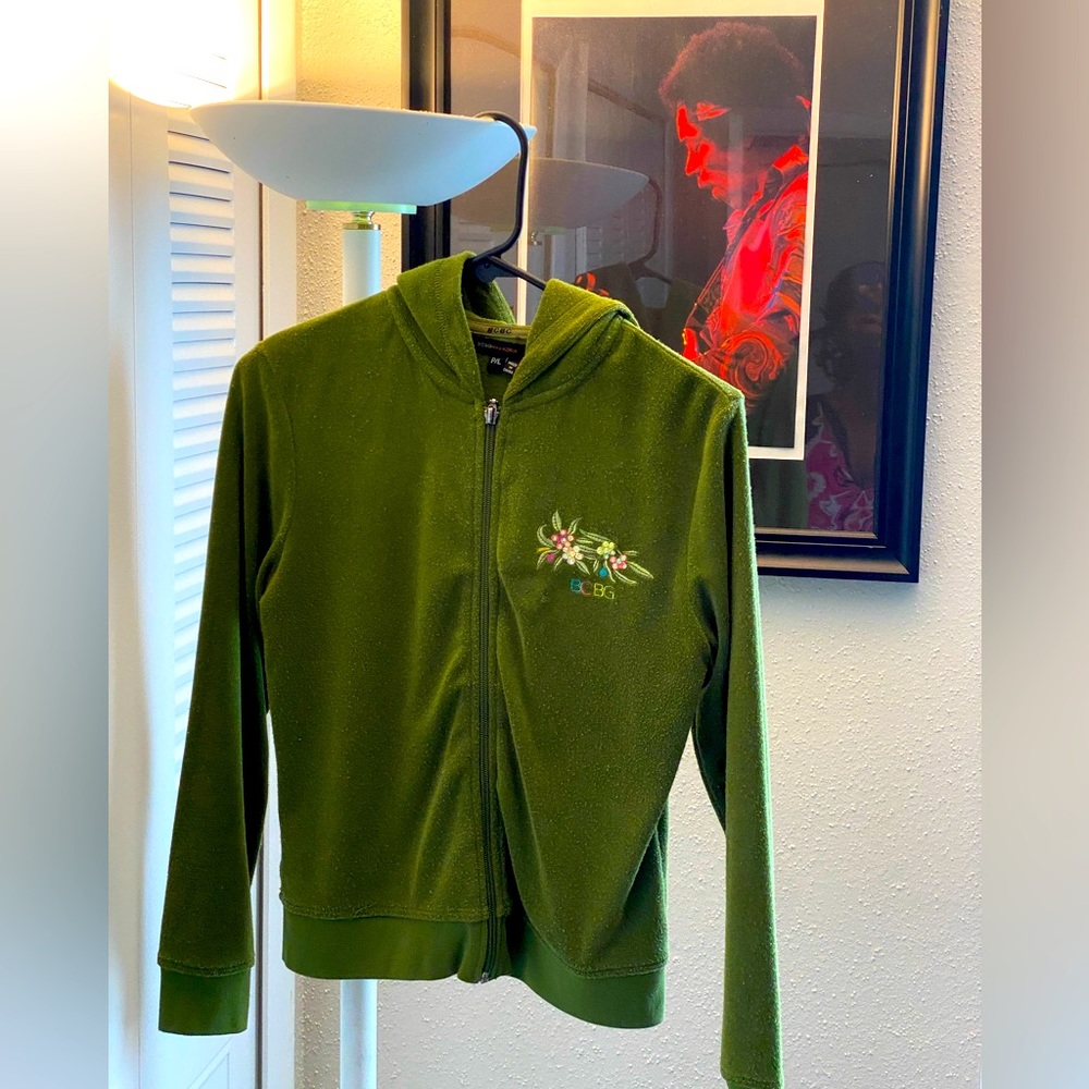 BCBG MaxAzria Embroidered Hoodie